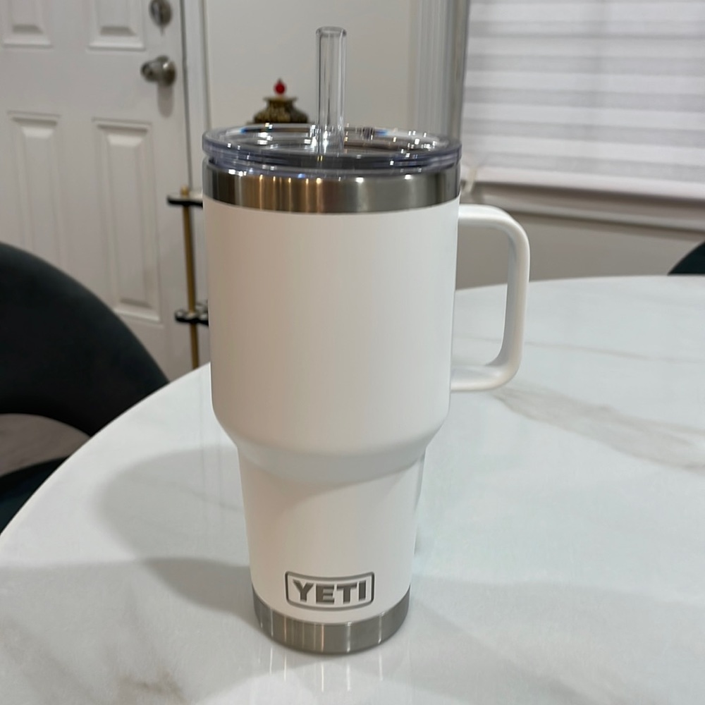 35 oz. White Yeti mug